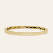 Yellow Gold Malachite & Diamond Bangle