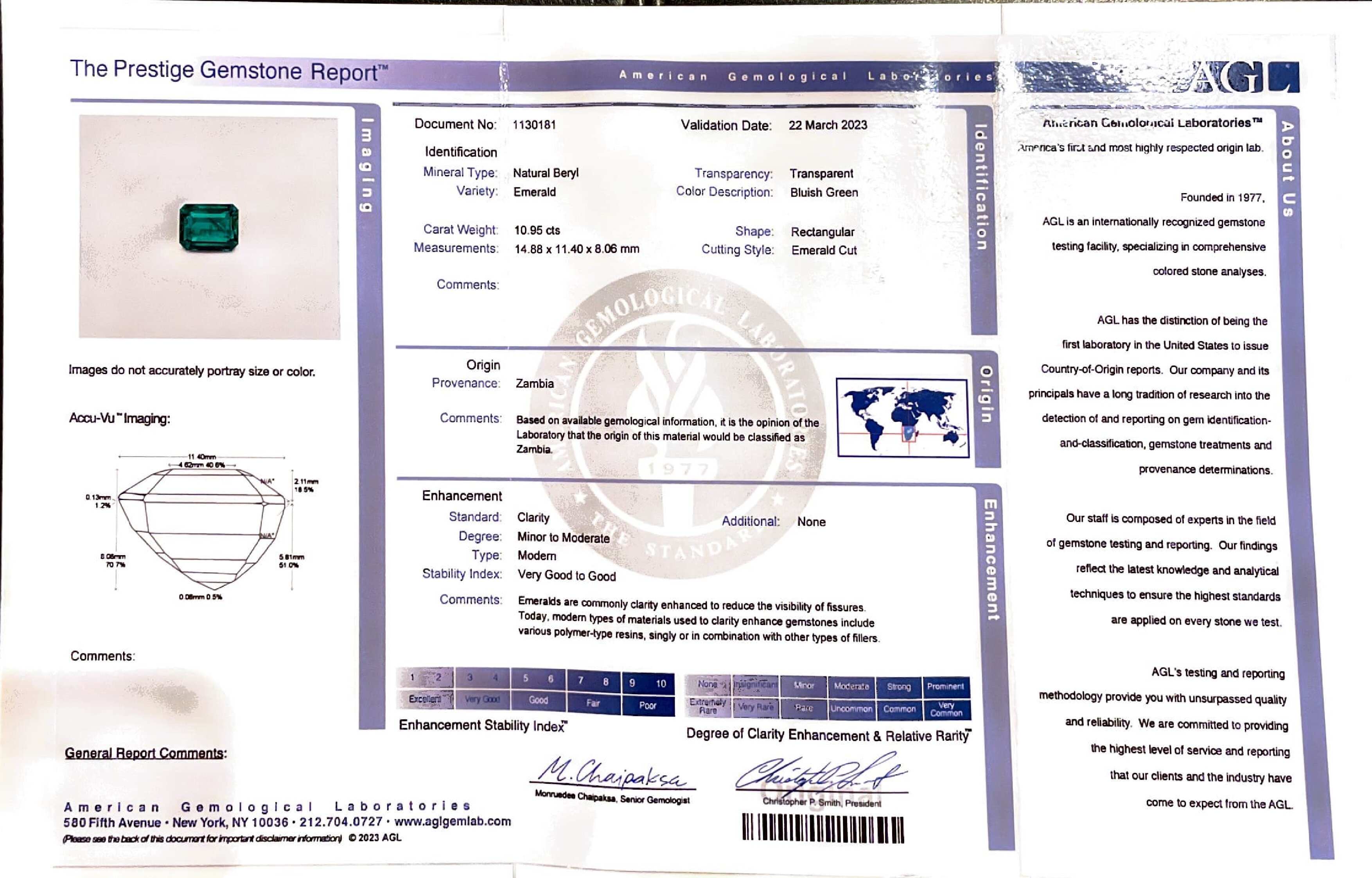 Zambian Emerald and Diamond Ring